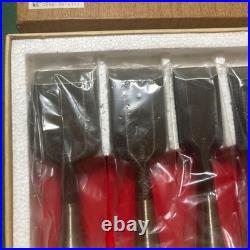 Shigetomo Japanese Chisels Oire Nomi Set of 10 Forged High Carbon Steel Boxed
