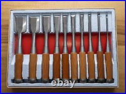 Sukemaru 10x set 3-42mm Japanese Bench Chisels Oire Nomi high speed steel HSS