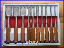 Sukemaru 10x set 3-42mm Japanese Bench Chisels Oire Nomi high speed steel HSS