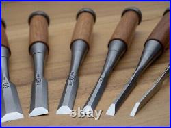 Sukemaru 10x set 3-42mm Japanese Bench Chisels Oire Nomi high speed steel HSS