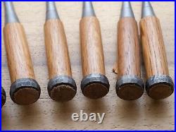 Sukemaru 10x set 3-42mm Japanese Bench Chisels Oire Nomi high speed steel HSS