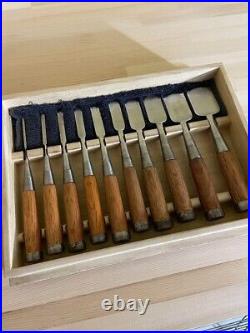 Sukemaru High Speed? Steel Nomi Japanese Chisels Set of 10