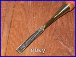 Sukemaru / Munefusa Japanese Bench Chisel Oire Nomi 9mm Kenura Back Used