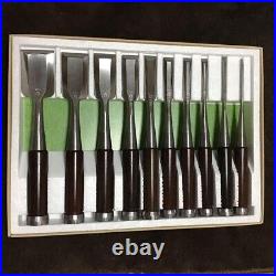 Sukemaru Oire Nomi Japanese Bench Chisel 10sets High Speed Steel Rosewood