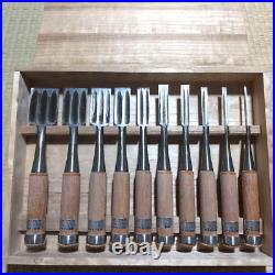 Sukemaru Oire Nomi Japanese Bench Chisels 10sets High Speed Steel With Box