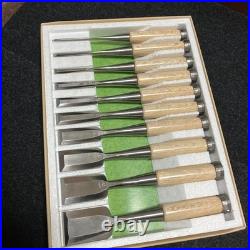 Sukemaru Oire Nomi Japanese Bench Chisels HSS Polished Set of 10 White oak New