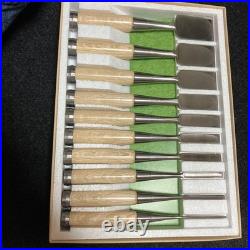 Sukemaru Oire Nomi Japanese Bench Chisels HSS Polished Set of 10 White oak New