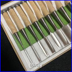 Sukemaru Oire Nomi Japanese Bench Chisels HSS Polished Set of 10 White oak New
