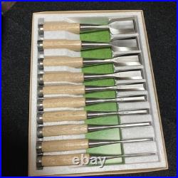 Sukemaru Oire Nomi Japanese Bench Chisels HSS Polished Set of 10 White oak New