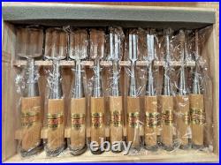 Sukemaru Oire Nomi Japanese Bench Chisels High Speed Steel White oak Set of 10
