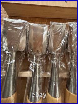 Sukemaru Oire Nomi Japanese Bench Chisels High Speed Steel White oak Set of 10