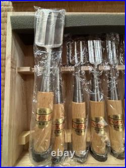 Sukemaru Oire Nomi Japanese Bench Chisels High Speed Steel White oak Set of 10