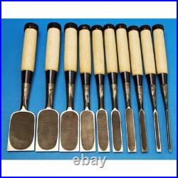 Sukemasa Japanese Bench Chisels Pairing Oire Nomi Damascus Suminagashi With Box