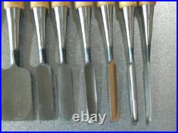 Sukenobumasa Oire Nomi Japanese Bench Chisels Set of 8 / 342mm Unused