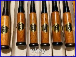 Tadatsuna Japanese Bench Chisels Oire Nomi Set of 6 Unused