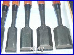 Tadatsuna Oire Nomi Japanese Bench Chisel Red oak Set of 10 Unused