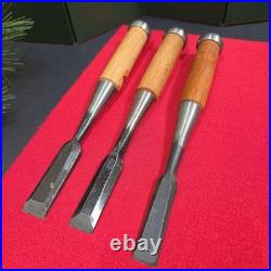 Takahiro Oire Nomi Japanese Chisel Set 3 Pcs 18mm 15mm Unused Warehouse Stored