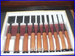 Takara Ryujin Japanese Bench Chisels / Oire Nomi Set of 10 Muramatsu Shigezo