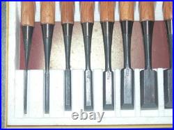 Takara Ryujin Japanese Bench Chisels / Oire Nomi Set of 10 Muramatsu Shigezo