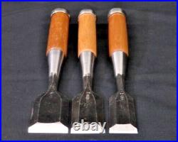 Takashiba Oire Nomi Japanese Bench Chisels 30mm 36mm 42mm Set of 3 Unused Takashiba Oire Nomi Japanese Bench Chisels 30mm 36mm 42mm Set of 3 Unused
