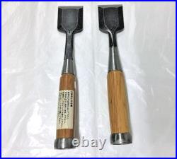 Takashiba Oire Nomi Japanese Bench Chisels 42mm Set of 2 Used