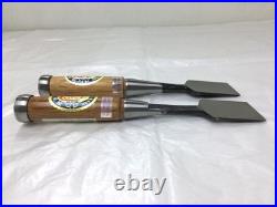 Takashiba Oire Nomi Japanese Bench Chisels 42mm Set of 2 Used