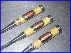 Takashiba Oire Nomi Japanese Bench Chisels 9mm 12mm 15mm Set of 3 Unused