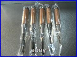 Takashiba Oire Nomi Japanese Bench chisels Red oak Set of 10 With Box Unused