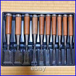 Takashiba Oire Nomi Japanese Bench chisels Set of 10 Used