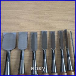 Takashiba Signed Oire Nomi Chisel Set 8pcs Japanese Woodworking Tools From Japan