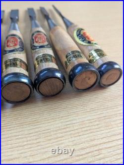 Takashiba Signed Oire Nomi Chisel Set 8pcs Japanese Woodworking Tools From Japan