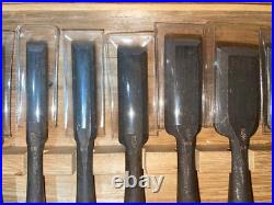 Takasho Oire Nomi Japanese Bench Chisels Set of 10 Unused