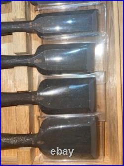 Takasho Oire Nomi Japanese Bench Chisels Set of 10 With Wooden Box Takasho Oire Nomi Japanese Bench Chisels Set of 10 With Wooden Box