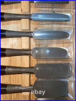 Takasho Oire Nomi Japanese Bench Chisels Set of 10 With Wooden Box Takasho Oire Nomi Japanese Bench Chisels Set of 10 With Wooden Box