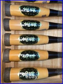 Takasho Oire Nomi Japanese Bench Chisels Set of 10 With Wooden Box Takasho Oire Nomi Japanese Bench Chisels Set of 10 With Wooden Box