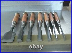 Takayuki Oire Nomi Japanese Bench Chisel Set of 7 Unused