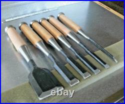 Takumi Oire Nomi Japanese Bench Chisel Set of 6 Unused