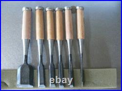 Takumi Oire Nomi Japanese Bench Chisel Set of 6 Unused