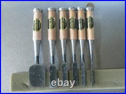 Takumi Oire Nomi Japanese Bench Chisel Set of 6 Unused