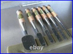 Takumi Oire Nomi Japanese Bench Chisel Set of 6 Unused