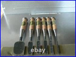 Takumi Oire Nomi Japanese Bench Chisel Set of 6 Unused