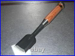 Tasai Akio Japanese Bench Chisels Oire Nomi 36mm Meizan Red Oak Handle Unused