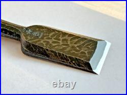 Tasai Akio Japanese Bench Chisels Oire Nomi Hammered Mark 30mm Red Oak Unused