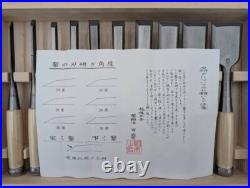 Tasai Akio Japanese Bench Chisels Oire Nomi Polished Finish Set of 10 White oak Tasai Akio Japanese Bench Chisels Oire Nomi Polished Finish Set of 10 White oak