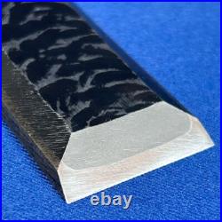 Tasai Akio Japanese Bench Chisels Wakisashi Nomi Blue Steel 27mm White Oak