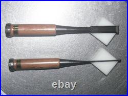 Tasai Akio Kongouriki Oire Nomi Japanese Bench Chisels 3mm 15mm Set of 2 Unused