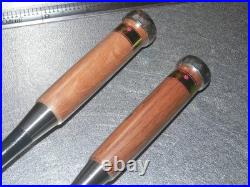 Tasai Akio Kongouriki Oire Nomi Japanese Bench Chisels 3mm 15mm Set of 2 Unused
