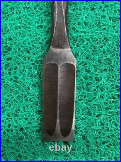 Tasai Akio Wakisashi Nomi Japanese Bench Chisel 24mm 2Hollows Ura Hammered Mark Tasai Akio Wakisashi Nomi Japanese Bench Chisel 24mm 2Hollows Ura Hammered Mark