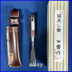 Tasai Damascus Japanese Bench Chisels Nomi 27mm / 235mm 2Hollows Ura Roosewood Tasai Damascus Japanese Bench Chisels Nomi 27mm / 235mm 2Hollows Ura Roosewood