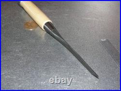 Tasai Japanese Bench Chisel Oire Nomi 0.9mm Custom-made White Oak Handle New
